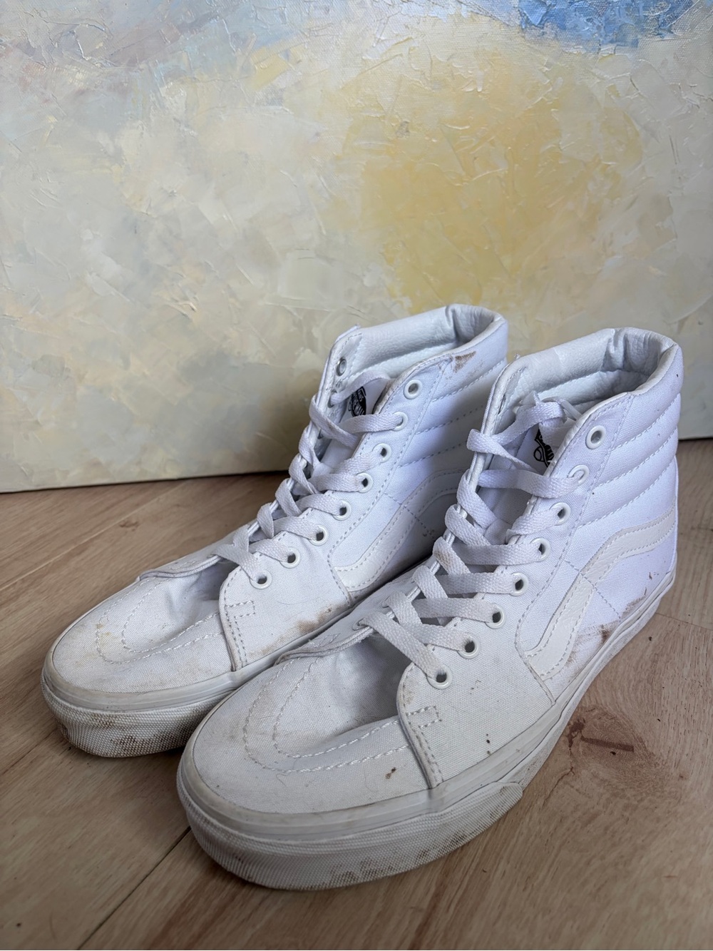 Vans White High-Top Skate Sneakers - Picture 5 of 6